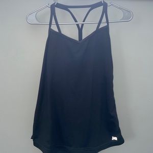 Black athletic tank top